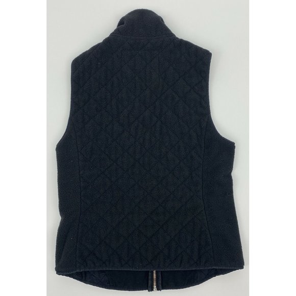 Women's Abercrombie‎ & Fitch Soft Shell Fleece Quilted Zip Up Vest Black S - Picture 6 of 8